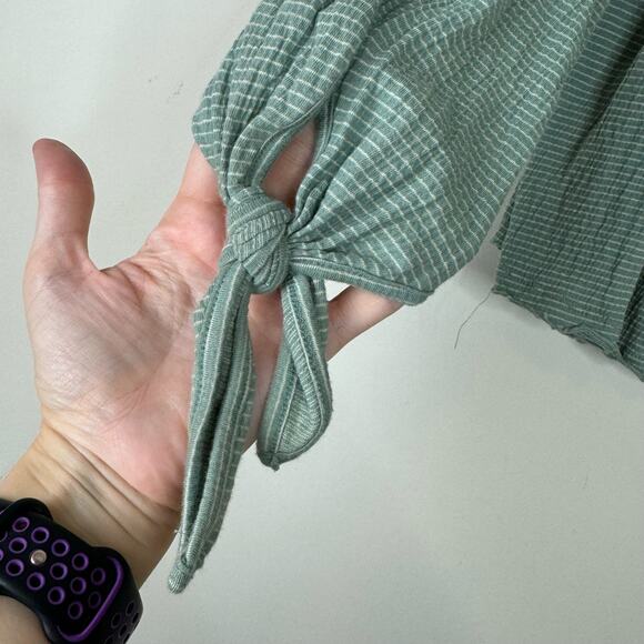 We The Free Green Stripe Lexington Tee Size Small - Picture 4 of 8